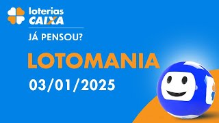 Resultado da lotomania - Concurso nº 2717 - 03/01/2025