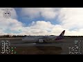 boeing 787 9 fortaleza brasil manual landing. not a great landing still fun. msfs2020 msfs2020