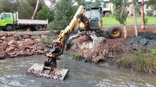 Fish pond desilting