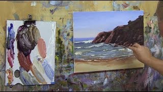 Learn To Paint TV E67 "Byron Bay Headland" Acrylic Painting Seascape Beginners
