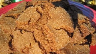 Christmas Day GINGERSNAP COOKIES - How to make GINGER COOKIES Recipe