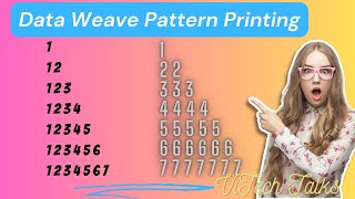 Data Weave Pattern Printing | @vitechtalks6017  | Interview Questions pattern printing in Mulesoft