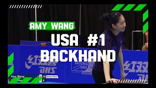 USA #1 Amy Wang's Backhand | Table Tennis