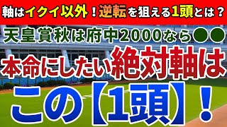 天皇賞秋2023【絶対軸1頭】公開！イクイノックスに対抗できるのは１頭のみ！人気サイドの検証でアノ馬を狙う！