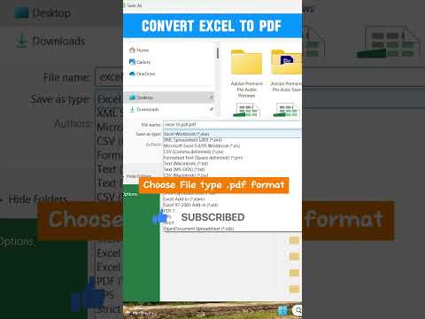 Consejos y trucos de Excel Convertir Excel a pdf #excel #shorts #exceltips #exceltricks #techblend8