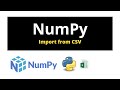 NumPy load array from a CSV