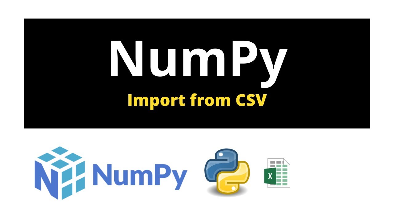 NumPy Load Array From A CSV - YouTube