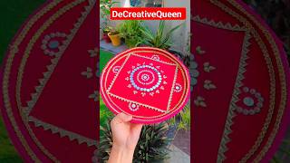 Pooja Thali Decoration 🤩 #navratrispecial #craft #shorts #ytshorts #viral #yt