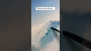 Preserving White Space in Ocean Waves Watercolor #watercolorpainting #watercolortutorials