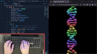 Creating Dynamic DNA Animation with HTML and CSS | Web Development Tutorial
