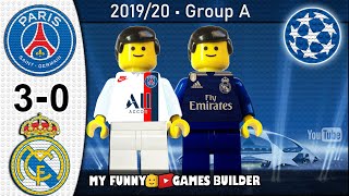 Paris Saint-Germain PSG vs Real Madrid 3-0 • Champions League 18/09/2019 • All Goals Lego Football