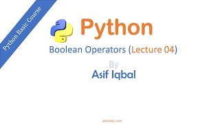 Boolean Operators in Python explained in Urdu/Hindi #python #operator #pythonprogramming