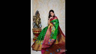 Exclusive new hand loom gadwal pattu sarees with beautiful colours along with rich pallu and blouse