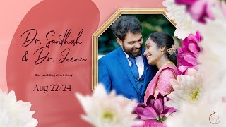 Er. Santhosh + Dr. Jeenu Wedding Highlights | Tamil Christian Wedding 2024 | Zanns Weddings