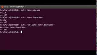 RUBY Using string METHODS
