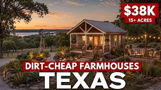 10 Dirt-Cheap Texas Farmhouses With Huge Acreage... Priced Shockingly Low!