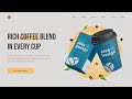 Coffee Website Design In Adobe Xd / Auto Animate