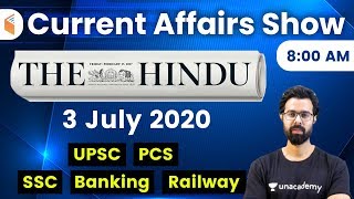 8:00 AM - Daily Current Affairs 2020 by Bhunesh Sir | 3 July 2020 | wifistudy