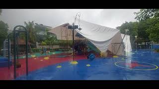 cv.mugia property @pantaiindahkapukpinsipermai pasangan atap membrane area playground