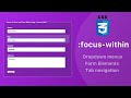 CSS :focus-within pseudo class - use cases