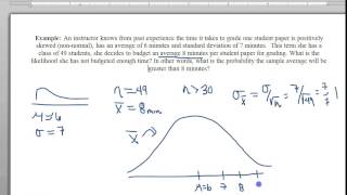 Central Limit Theorem Example Problem Grading Papers