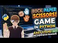 How to make a python game in one minute. Rock paper scissors game with python. 
