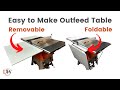 R4520 / R4512 Outfeed Table That Folds Away [Made from Scraps found in the Shop]