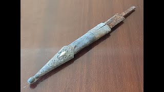 Vintage Rusty Sword Restoration