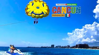 Parasailing Adventure in Cancun Mexico. #parasailing #parasailingadventure #cancunmexico