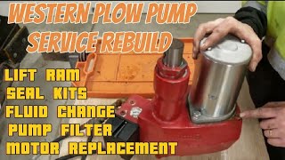 Western Plow Pump Service Rebuild