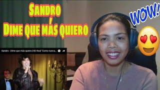 Its MyrnaG REACTS TO Sandro - Dime que más quiero (HD Real \