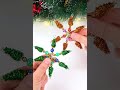 diy mini pipe cleaner snowflake