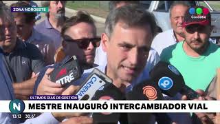 MESTRE INAUGURÓ UN INTERCAMBIADOR VÍAL Y ASEGURÓ QUE DEJA A LLARYORA UNA MUNICIPALIDAD ORDENADA