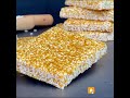 crunchy sesame bars 2 ingredients sesame seed candy