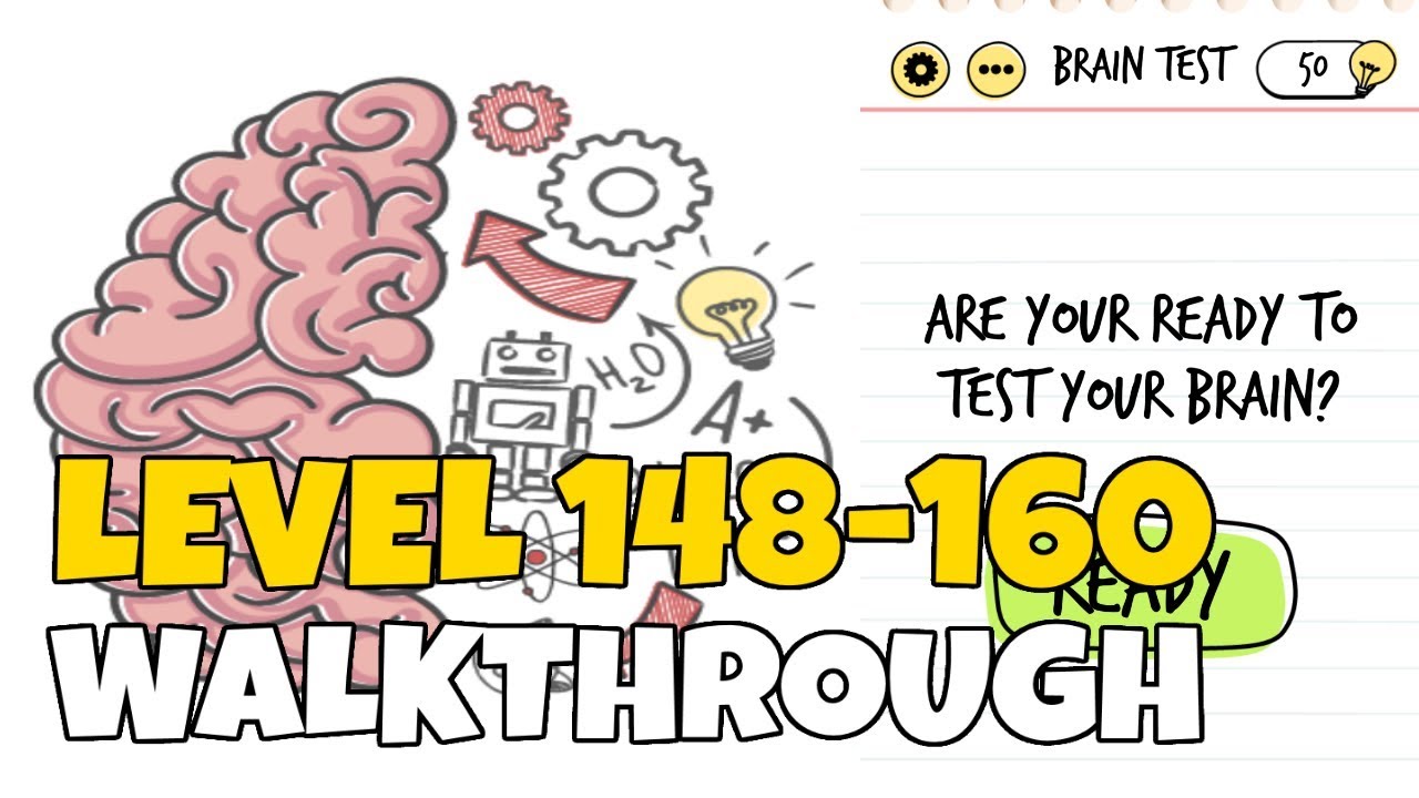 Brain Test Tricky Puzzles Level 148-160 Walkthrough - YouTube