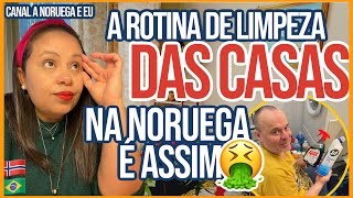 É ASSIM QUE É FEITA A LIMPEZA DAS CASAS NA NORUEGA//FAXINA SEM AGUA? VLOG VIDA NO EXTERIOR 🇳🇴🇧🇷