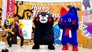 くまモン IMAにゃん 熊本城ポーズがインベーダーに（笑）