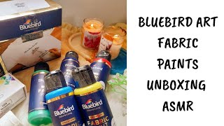 Bluebird Arts Fabric Paints Unboxing ASMR | The Embroidery Tales