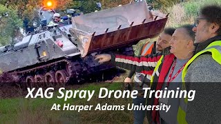 XAG P100 Pro Spray Drone Training At Harper Adams University - Then a Tank Arrived