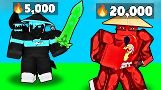 [🔴LIVE] HITTING #1 IN MOST WINS LEADERBOARD! ft. @Jcninja  (Roblox Bedwars)