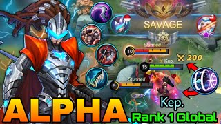 Alpha Perfect SAVAGE!! - Top 1 Global Alpha Kep. - Mobile Legends: Bang Bang