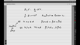 Mathématiques - Algèbre linéaire - Applications linéaires - Introduction