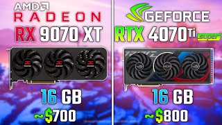 AMD RX 9070 XT vs RTX 4070 Ti SUPER | Test in 6 Game