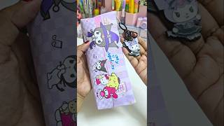 Cute and fancy sanrio stationery collections 💜💗💙💚💛🎀 #cute #asmr #stationery #shorts #youtubeshorts