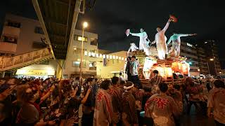 平野区 杭全神社 夏祭り　九町合同曳行　2022年7月12日　高画質