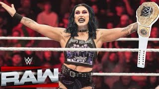 WWE 2 January 2024 Rhea Ripley dethrone Liv Morgan \u0026 wins women's world title Raw Netflix highlights