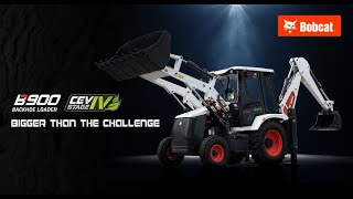 Bobcat B900 Backhoe Loader CEV STAGE IV Walkaround video