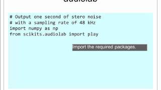 Multimedia Programming - Episode 5 - Audio
