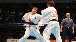 【新極真会】 第45回全日本空手道選手権大会　女子準々決勝1 水野寧々  vs. 荒木千咲 SHINKYOKUSHINKAI KARATE