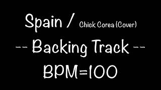 Spain 【backing track】 by Chick corea cover  BPM 100 (2024ReMix)　#spainbacking